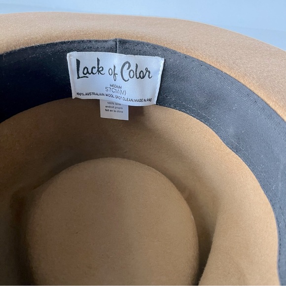 Lack of Color Australian Wool Wide Brim Fedora Rancher Hat - Picture 7 of 10